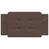 vidaXL Headboard Cushion "Zadar" Brown 100 cm Faux Leather