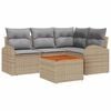 vidaXL Tr&auml;dg&aring;rdsoffset 5 st Beige konstrotting
