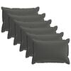 vidaXL Kudd&ouml;verdrag 6 st HOUTEN Antracit 50 x 70 cm Polyester