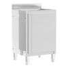 vidaXL Kommersiella köksskåp 2 st rostfritt stål