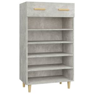vidaXL Skosk&aring;p betonggr&aring; 60x35x105 cm konstruerat tr&auml;