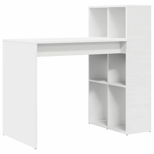 vidaXL Skrivbord Vit Konstruerat tr&auml; 108 x 55 x 103.5 cm