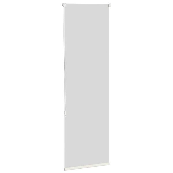 vidaXL Rullgardin m&ouml;rkl&auml;ggning naturvit 45x130 cm tygbredd 40,7 cm
