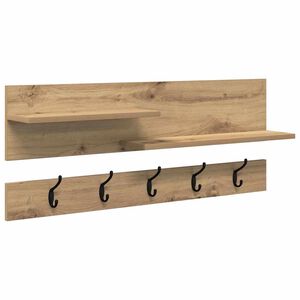 vidaXL V&auml;ggmonterad Kl&auml;dh&auml;ngare V&auml;ggmonterat Artisan Ek