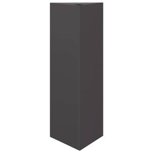 vidaXL Odlingsl&aring;da svart triangul&auml;r 30x26x75 cm st&aring;l