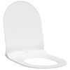 vidaXL Toalettstol Justerbar Vit 50 x 36,5 x 5 cm Polypropylen