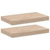 vidaXL Sv&auml;vande hyllor 2 st 40x23,5x4 cm konstruerat tr&auml;