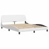 vidaXL Bed Frame "Viana" without Mattress White 160x200 cm Faux Leather