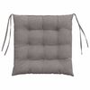 vidaXL Sittkuddar 2 pcs Taupe 40 x 40 x 6 cm tyg