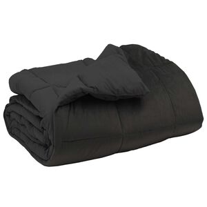 vidaXL Vinter T&auml;cke Quiltad Antracit 240 x 260 cm Mikrofiber