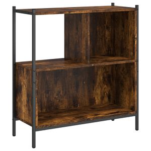 vidaXL Bokhylla r&ouml;kf&auml;rgad ek 72x28x77,5 cm konstruerat tr&auml;