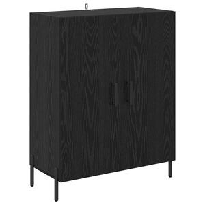 vidaXL Sideboard Svart Ek 69,5 x 34 x 90 cm Konstruerat tr&auml;