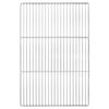 vidaXL Grillgaller 60 x 40 cm Rostfritt st&aring;l Silver