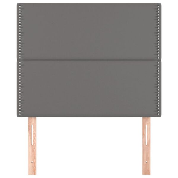 vidaXL S&auml;nggavel gr&aring; 90x5x118/128 cm konstl&auml;der