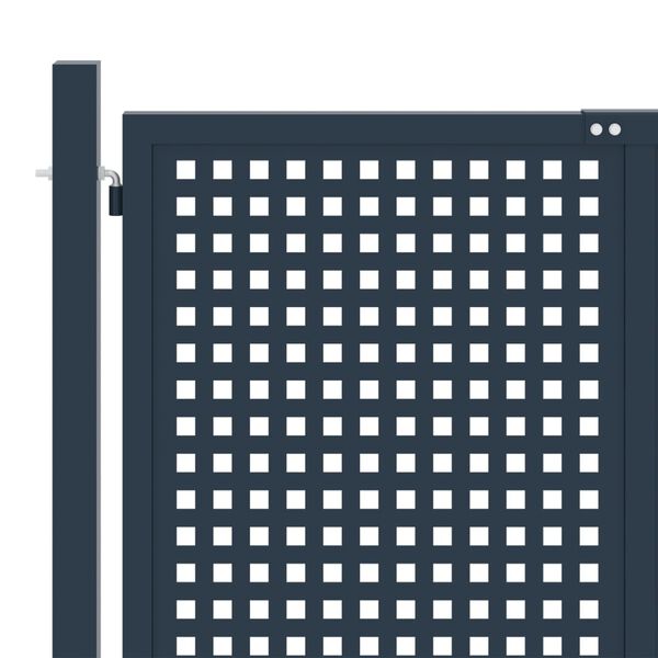 vidaXL Tr&auml;dg&aring;rdsgrind antracit 306x125 cm st&aring;l