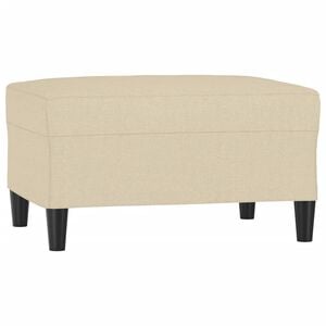 vidaXL Fotpall gr&auml;ddvit 70x55x41 cm tyg