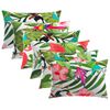 vidaXL Kudd&ouml;verdrag 6 st HEERLEN Flerf&auml;rgsdesign 30 x 50 cm Polyester