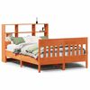 vidaXL S&auml;ngram utan madrass vaxbrun 120x200 cm massiv furu