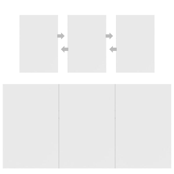 vidaXL Matbord vit 160x80x76 cm konstruerat tr&auml;