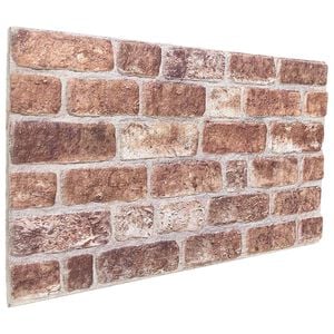 vidaXL V&auml;ggpaneler 10 pcs Brun 100 x 50 cm EPS Skum