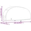 vidaXL Motorcykelskydd svart 245x105x125 cm 210D oxford
