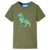 T-shirt f&ouml;r barn khaki 140