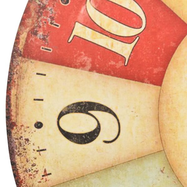 vidaXL Vintage väggklocka färgglad 60 cm