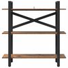 vidaXL Hyllsystem Gammalt tr&auml; 100 x 33,5 x 102 cm Konstruerat tr&auml;