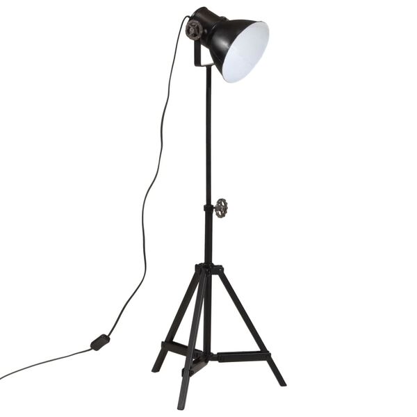 vidaXL Golvlampa 25 W svart 35x35x65/95 cm E27