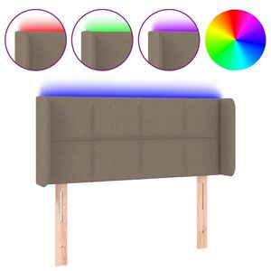 vidaXL S&auml;nggavel LED taupe 83x16x78/88 cm tyg