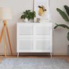 vidaXL Sk&aring;pluckor lamelldesign 4 st vit 39,5x49,4 cm massiv furu