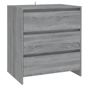 vidaXL Sk&auml;nk gr&aring; sonoma 70x41x75 cm konstruerat tr&auml;