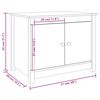 vidaXL Soffbord honungsbrun 71x49x55cm massiv furu