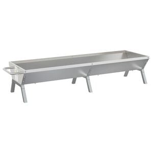 vidaXL Grillbricka silver 158x42x31 cm rostfritt st&aring;l
