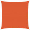 vidaXL Solsegel 160 g/m&sup2; fyrkantig orange 4x4 m HDPE
