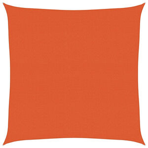vidaXL Solsegel 160 g/m&sup2; fyrkantig orange 4x4 m HDPE