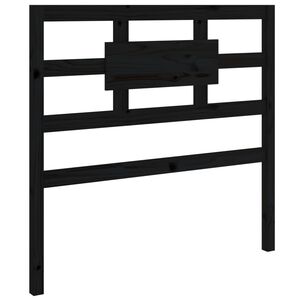 vidaXL S&auml;nggavel svart 80,5x4x100 cm massiv furu