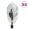 vidaXL Fiberdukar med blixtl&aring;s 4 st 70 g/m&sup2; 1,2x1,8 m