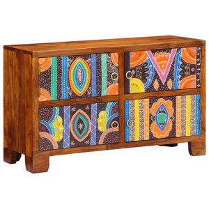 vidaXL Skosk&aring;p med lagring Brun 90 x 35 x 55 cm Massivt Akaciatr&auml;