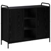 vidaXL Sideboard Svart ek 97 x 33 x 81 cm Konstruerat tr&auml;