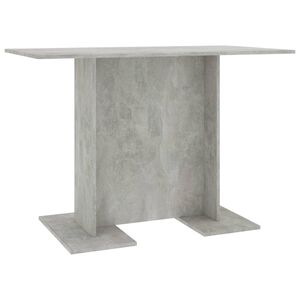 vidaXL Matbord betonggr&aring; 110x60x75 cm konstruerat tr&auml;