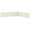 vidaXL Infällbar sidomarkis 170x1200 cm gräddvit