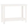 vidaXL Skob&auml;nk vit 110x50x80 cm massiv furu