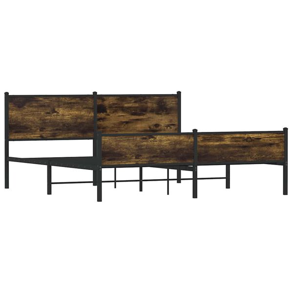 vidaXL S&auml;ngram utan madrass metall r&ouml;kf&auml;rgad ek 160x200 cm