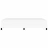 vidaXL S&auml;ngram med madrass Ren Vit 140 x 190 cm tyg