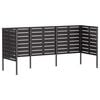 vidaXL Soptunnesk&auml;rm 249 x 85 x 113 cm St&aring;l Svart