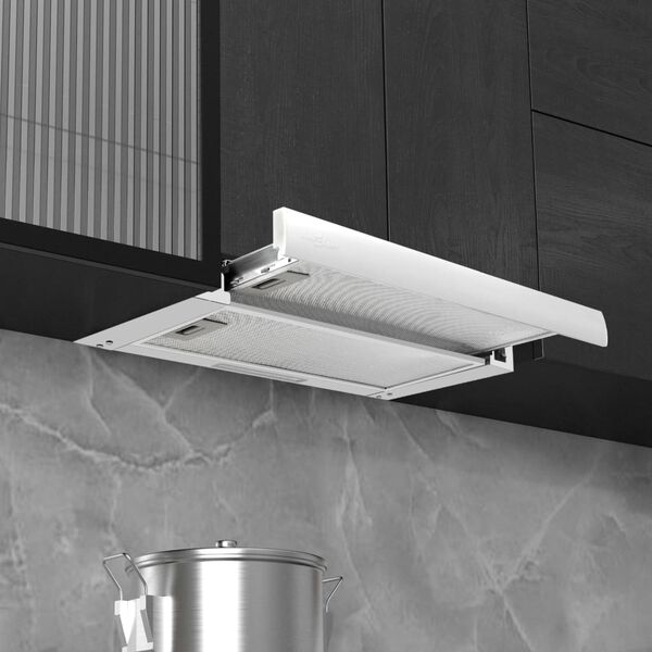 vidaXL Inbyggd k&ouml;ksfl&auml;kt 480 m&sup3;/h aluminium rostfritt st&aring;l