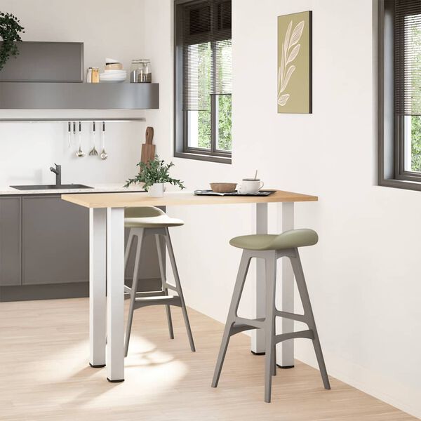 vidaXL Barbordsben 4 st vita 100-102 cm stål