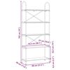 vidaXL Hyllsystem R&ouml;kt ek 80 x 30 x 183 cm Konstruerat tr&auml;