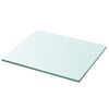 vidaXL Hyllplan glas genomskinlig 30x25 cm